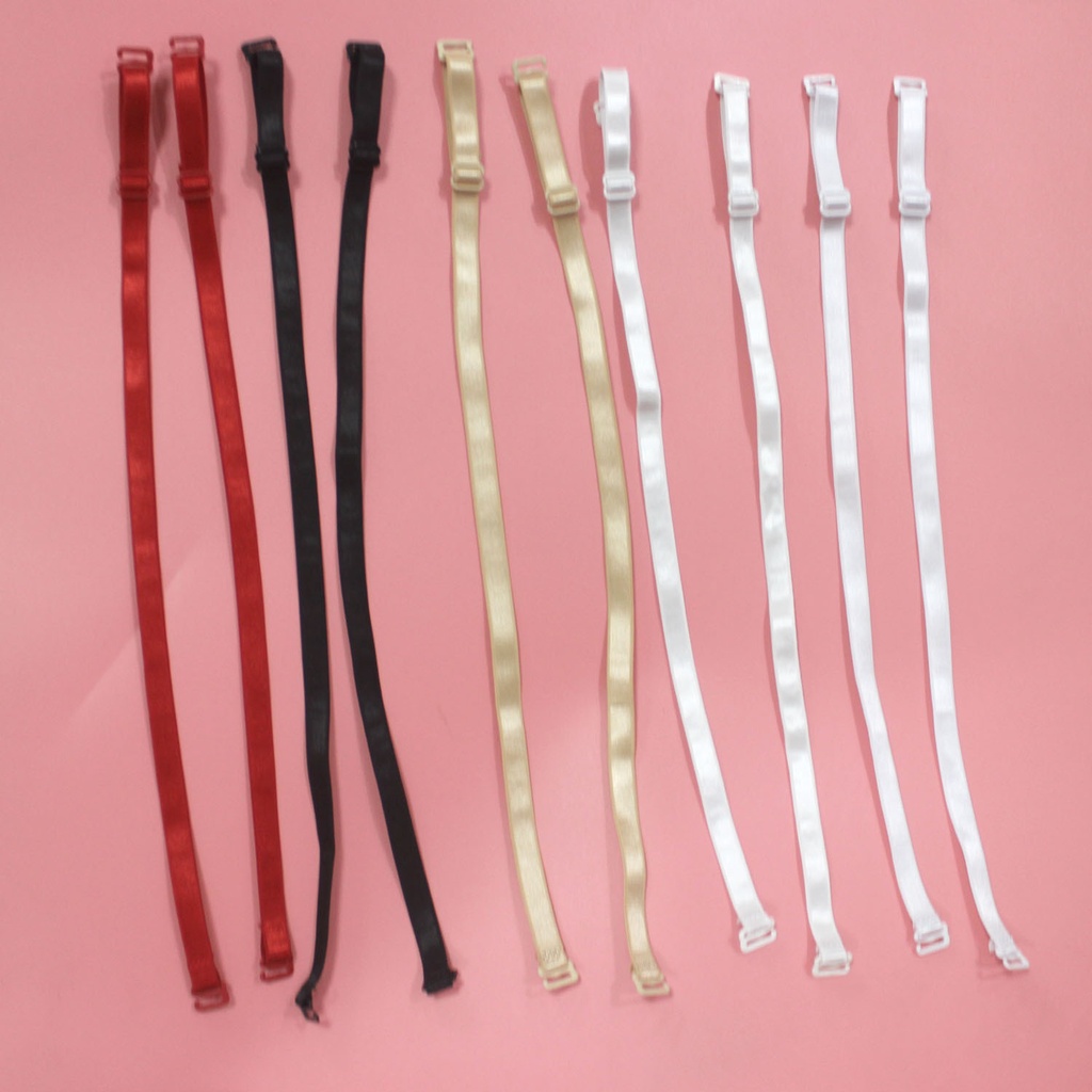 Commonly used wrapped breast Tube strap shoulder strap light version detachable 1cm wide bra shoulder strap adjustment strap 9-loop shoulder strap