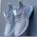 Spring Sports Casual Shoes Men's Running Shoes Student Flying Weaving Breathable Men's Shoes Fashion Mesh Men's Shoes