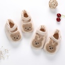 spring colored cotton bear bunny shoes men's treasure women's treasure front soft bottom non-slip toddler shoes a generation of hair