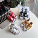 Children's Men's and Women's High-top Canvas Shoes Spring Korean-style Board Shoes for Junior High School Students Soft-soled Baby Toddler Shoes