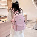 Western Style Large Capacity Student Schoolbag Casual Backpack Women's Campus Style Simple Girls' Backpack