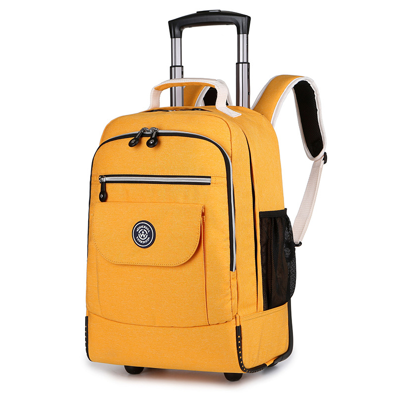 Weishengda back pull dual-purpose trolley schoolbag backpack burden reduction spine protection schoolbag ultra-light