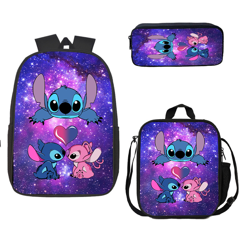 Factory Supply backpack Stilley bag cartoon lunch bag 3D pencil case nylon printed backpack