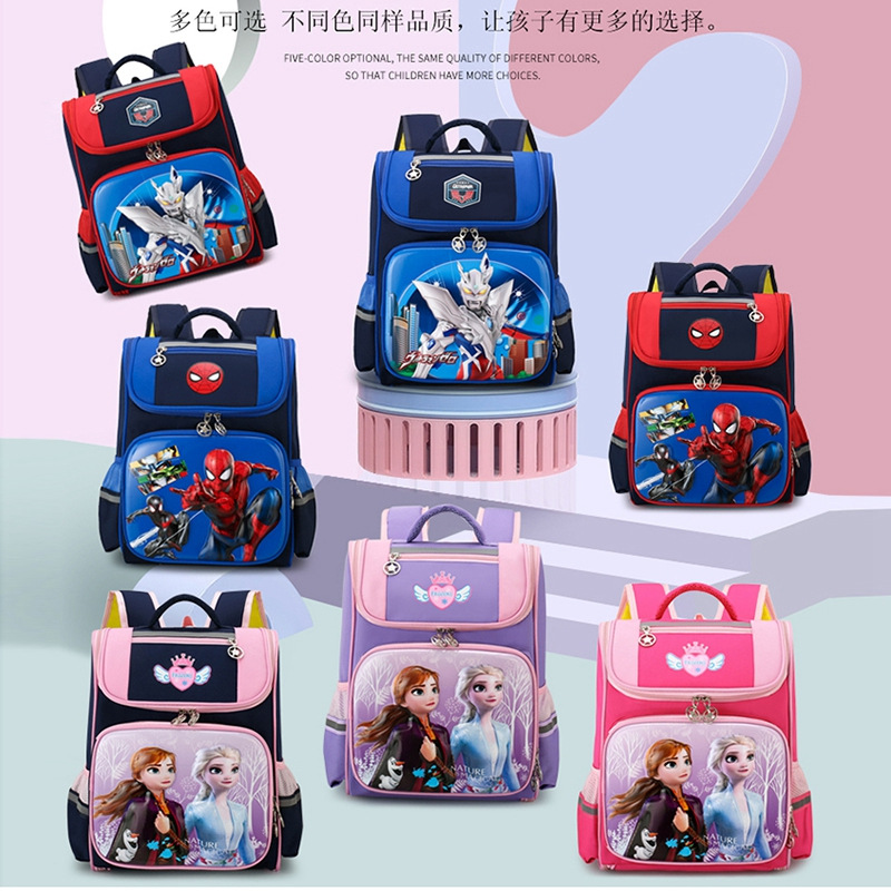 Cartoon Cute Children's Backpack for the Opening Season Grade One and Two Students Schoolbag Lightweight Ridge Protection Children's Backpack