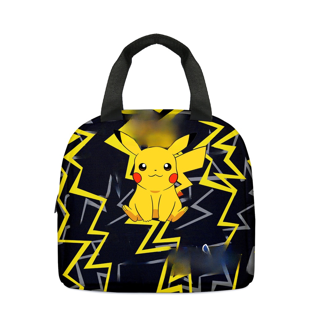 Spot pokemon pet elf pikachu primary and middle school students lunch bag children's ice bag