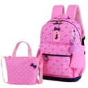 Competition Name factory direct children's three-piece backpack backpack in stock primary school student schoolbag female bow