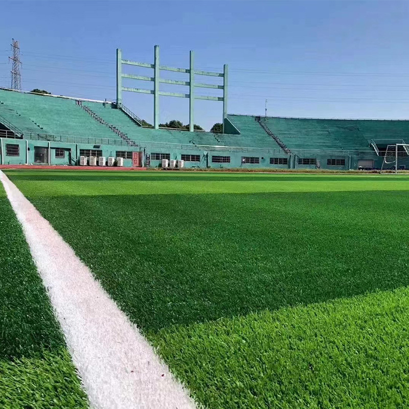 Simulation football field lawn 5-person 7-person cage football field artificial turf with construction artificial grass football field