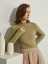 Women's velvet hyaluronic acid thermal skin beauty clothing autumn and winter semi-high collar warm base shirt long sleeve T-shirt