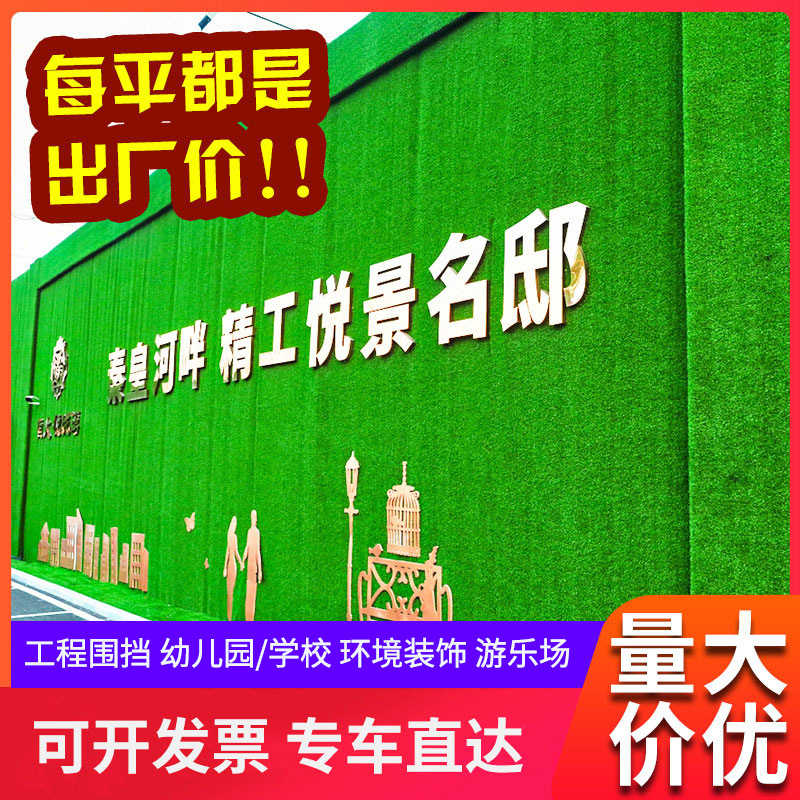 仿真人造草坪厂家工程围挡草坪幼儿园户外地毯人工草坪塑料假草皮