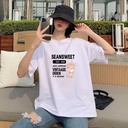 2024 spring and summer white cotton women's short sleeve T-shirt Korean version of loose small fresh ladies bottoming T-shirt jacket wholesale