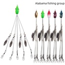 Sea fishing Luya bait Alabama group attack Soft Bait fishing group 17.5g fishing accessories with sequins fake bait