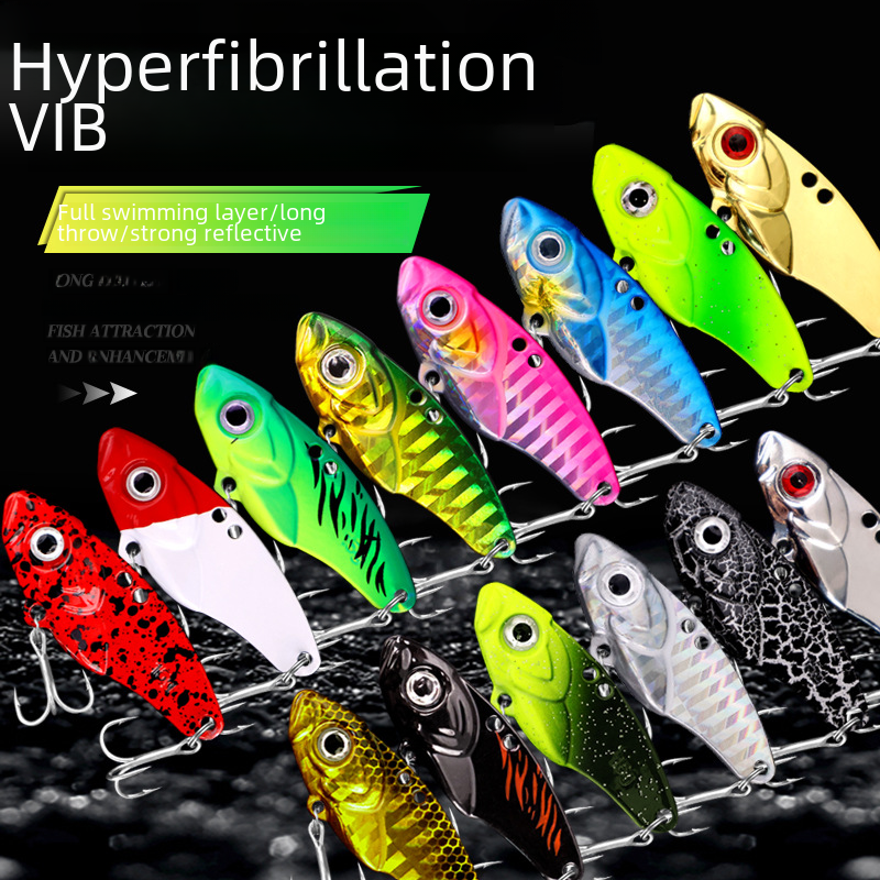 Factory sequin iron plate zinc alloy is VIB remote cast fresh water seawater remote cast zinc alloy vib Luya bait