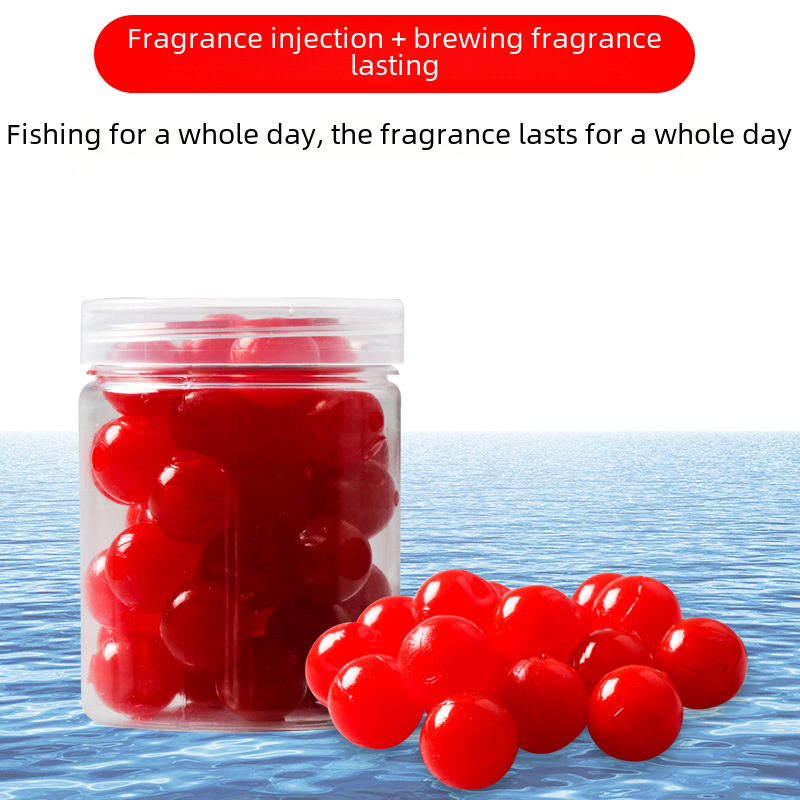 Fishing beads silicone material elastic soft erbium floating ball slightly off the bottom large buoyancy fake erbium carp grass carp floating erbium strawberry