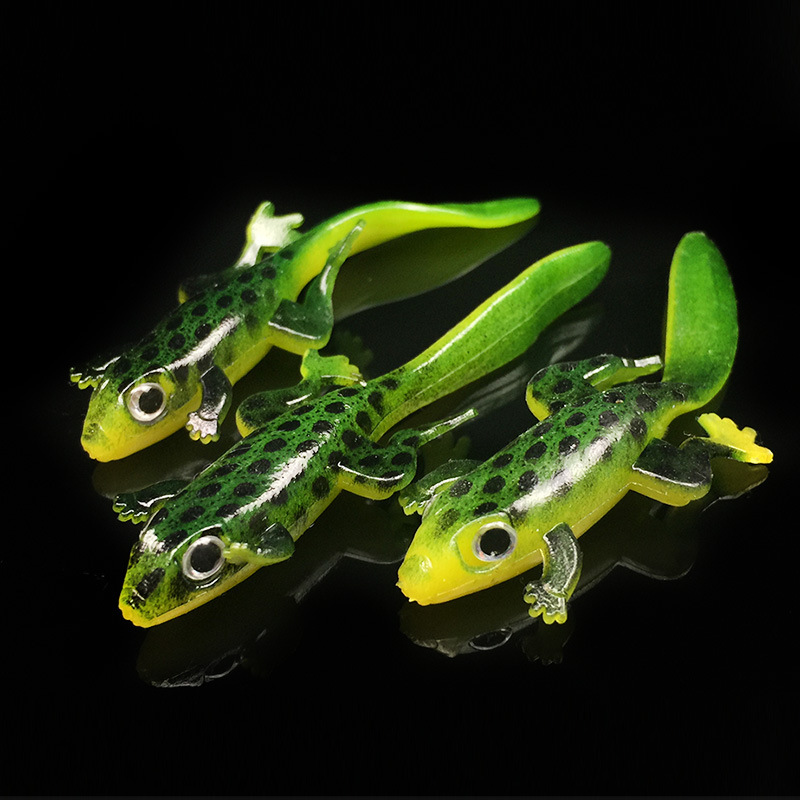 Wei and silicone soft baby/fish 7.5cm/3G Luya Soft Bait lizard simulation Soft Bait soft bait