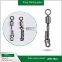 Sub-wire swivel 8-ring eight-ring fishing gear accessories quick sub-wire clip connector bait fishing small accessories