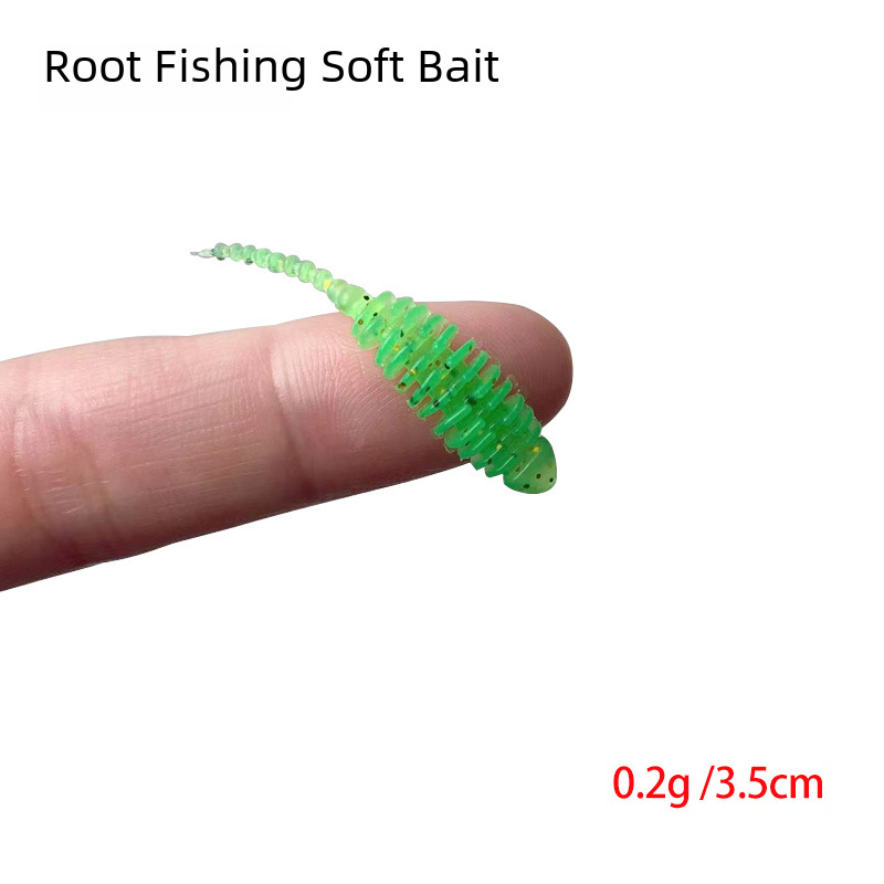 needle tail 3.5cm 0.2g root fishing Luya soft bait straight bait 10 1 pack thread maggot upped perch Mandarin fish