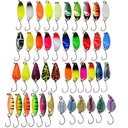 43 PCs/set of sequins Luyamakou sequins set metal spoon sequins single hook trout sequins