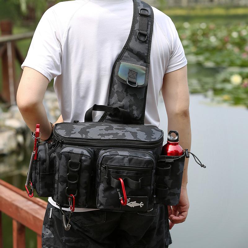 Luya Bag Multifunctional Fishing Bag Travel Outdoor Sports Shoulder Crossbody Luya Waist Bag Men's Factory