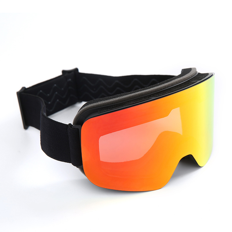 Cylindrical real film ski glasses REVO double layer anti-fog goggles snow goggles can Card myopia/HX16 non-porous