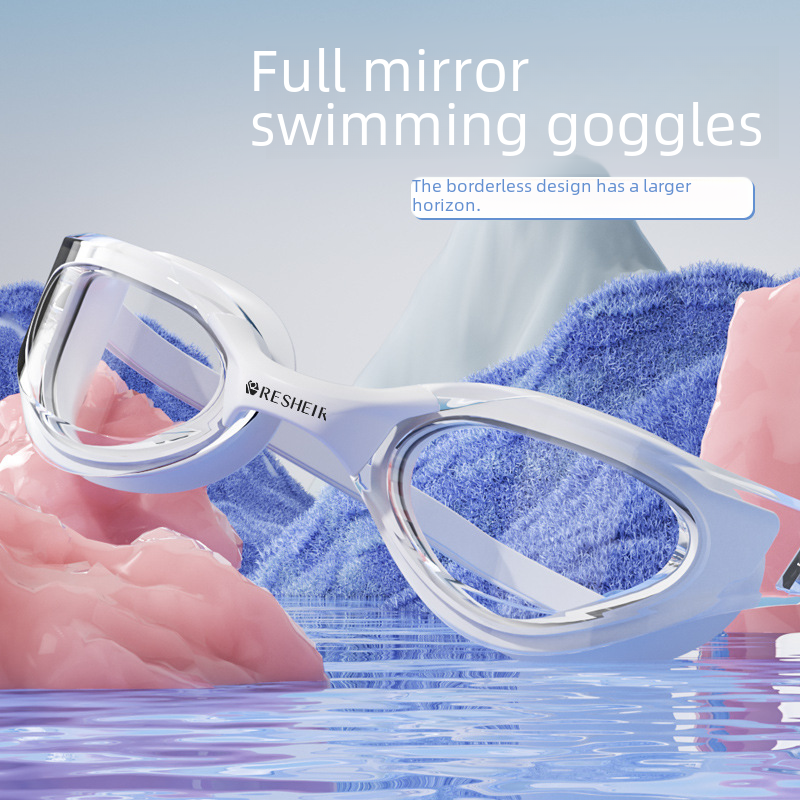 Swimming goggles waterproof anti-fog HD small frame men's electroplating professional training racing diving equipment women's swimming glasses