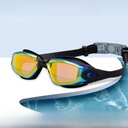 跨境高清泳镜成人款防雾护眼运动眼镜电镀清晰硅胶防水游泳镜批发