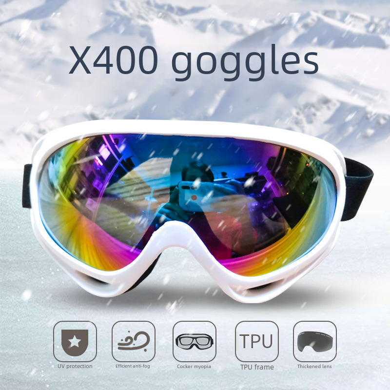 X400 Outdoor HD Anti-fog Ski Goggles Riding Goggles Motorcycle Anti-wind Sand Gravel Goggles