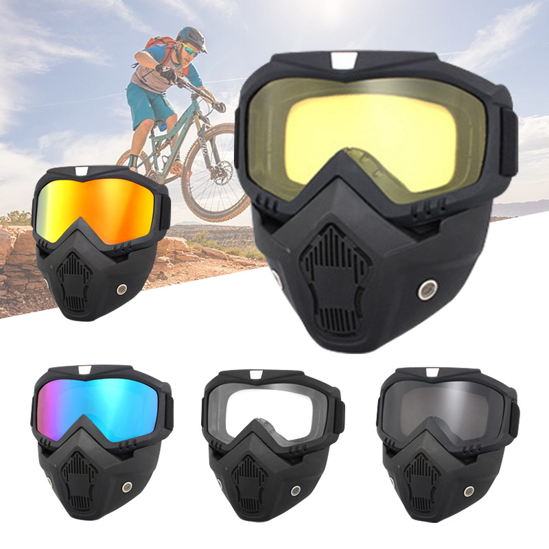 摩托车风镜哈雷越野装备骑行防风沙护目镜登山滑雪眼镜面罩风镜