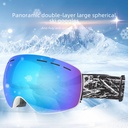 ski goggles double-layer anti-fog wind-proof large spherical eye protection ski glasses men's and women's mountaineering ski equipment