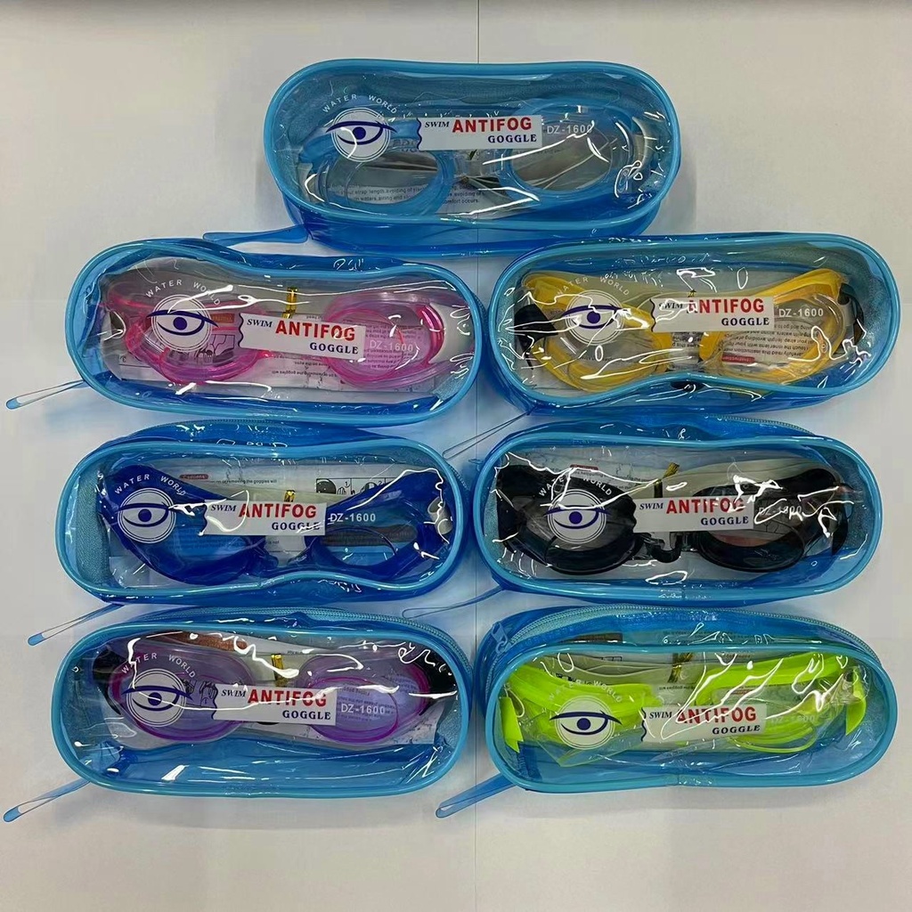 Factory direct beginners use HD transparent swimming glasses round bag packaging send earplug nose clip