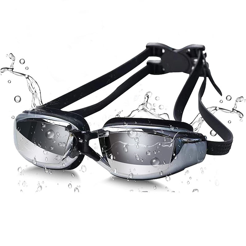 近视游泳镜新款游泳用品装备 电镀泳镜成人防水防雾硅胶游泳眼镜