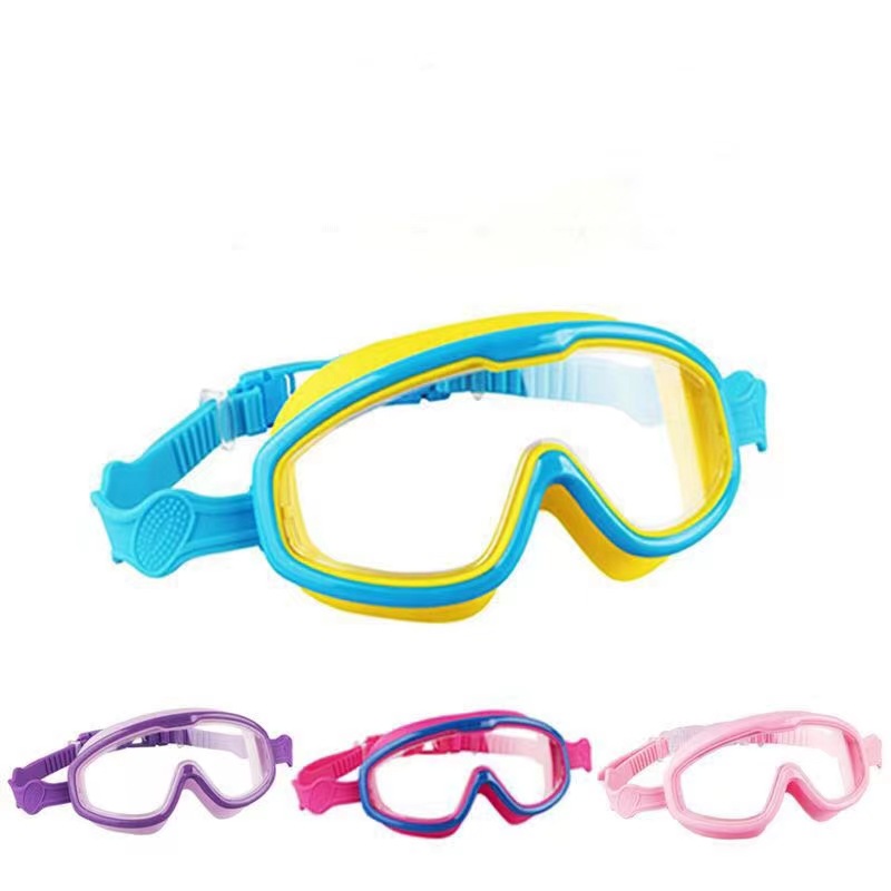 Children's Big Frame Swimming Goggles Boys Glasses Girls HD Swimming Goggles Waterproof Anti-fog Equipment Professional Diving Goggles