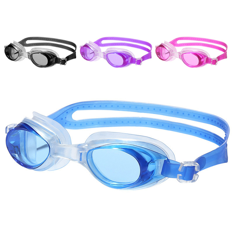 Outdoor Swimming Glasses Adjustable Flat Goggles Adult Children Universal HD Waterproof Swimming Goggles Glasses