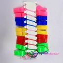 Factory direct supply plastic whistle sporting goods color whistle referee whistle Command whistle children's toys