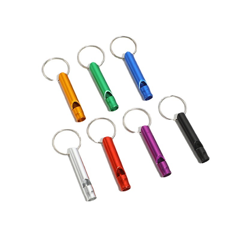 Small aluminum alloy whistle first aid bag survival whistle outdoor survival fire whistle toy outdoor training whistle