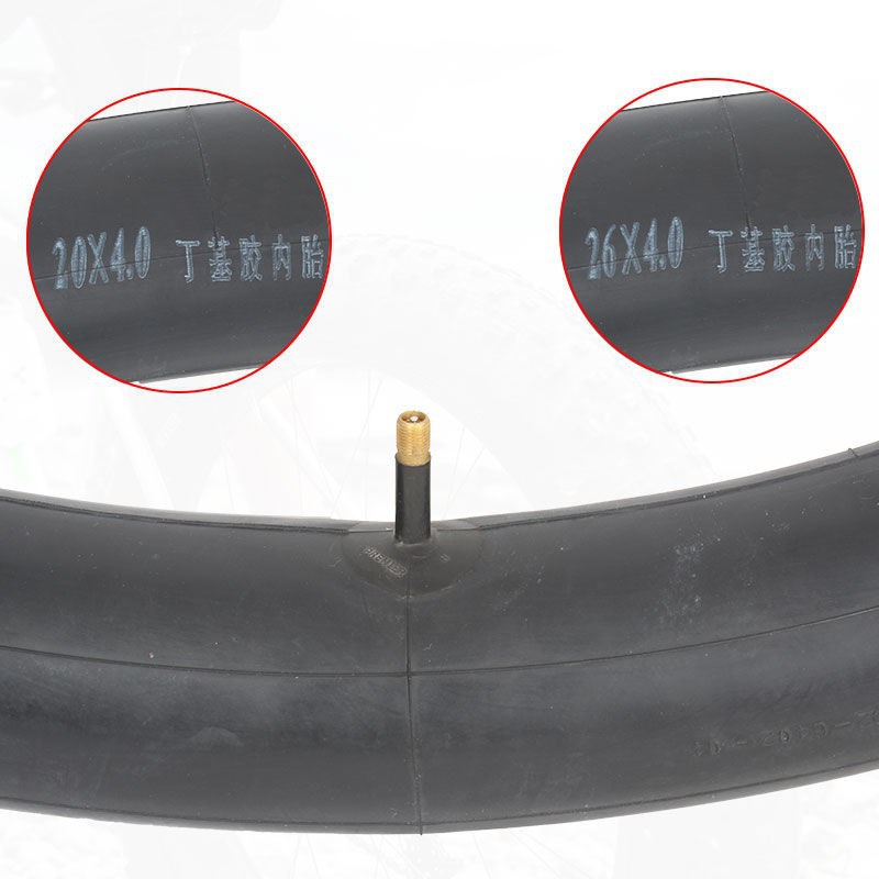 20 inch 26x 4.0 26x 3.0 wide tire ATV bicycle ha super wide snow variable speed butyl rubber inner tube