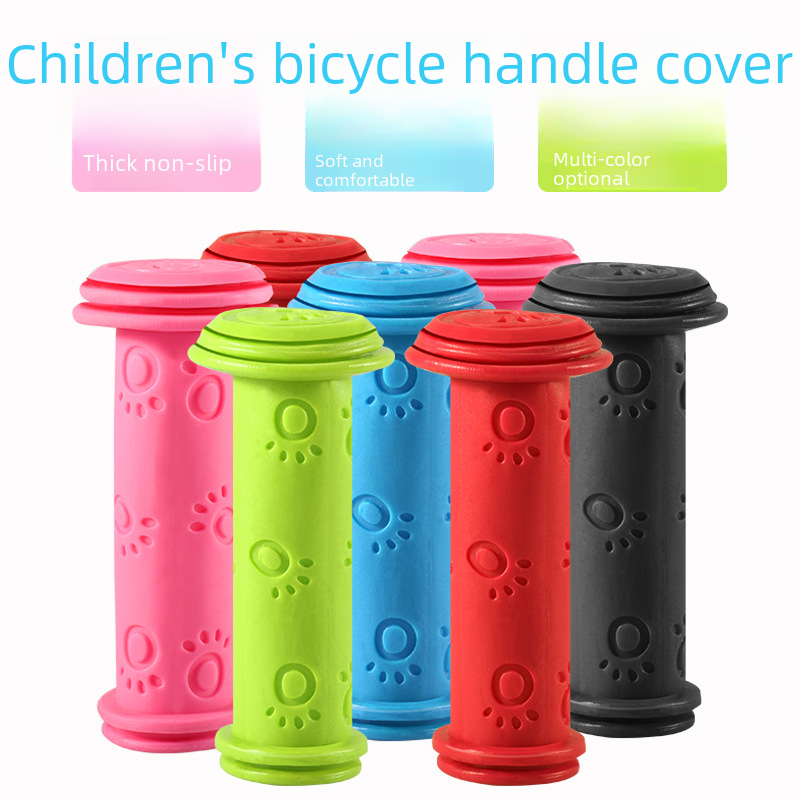 Children's Bicycle Handle Cover Scooter Balance Car Children's Anti-Slip Soft Rubber Handle Grip Accessories Riding Equipment