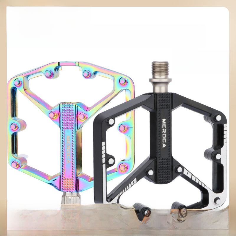 MEROCA Sanpeilin Bicycle Pedal Mountain Highway Aluminum Alloy Enlarge Anti-skid Pedal Cycling Pedal