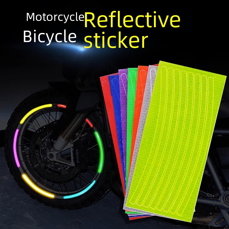 Mountain Wheel Reflective Sticker Rim Sticker Hot Wheels Reflective Sticker Dead Speed Tire Sticker Bicycle Accessories