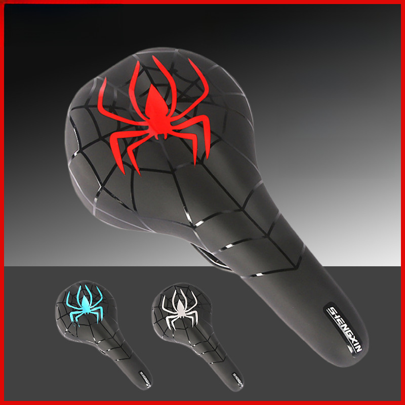 mountain bike seat cushion road bike bicycle saddle comfortable Spider-Man seat cushion bicycle seat cushion