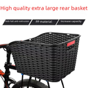 Bicycle Basket Large Plastic Schoolbag Basket Mountain Bike Rear-mounted Car Basket Folding Electric Car Vegetable Basket Riding Accessories