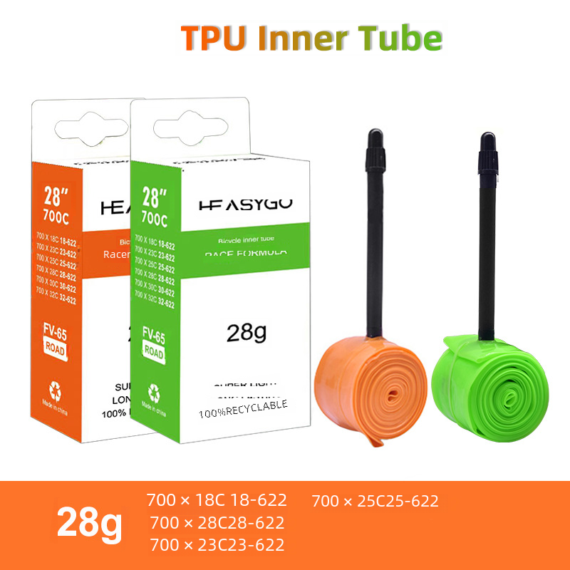 TPU inner tube 28g bicycle ultra-light French mouth tire road bike riding accessories portable and easy to change special supply