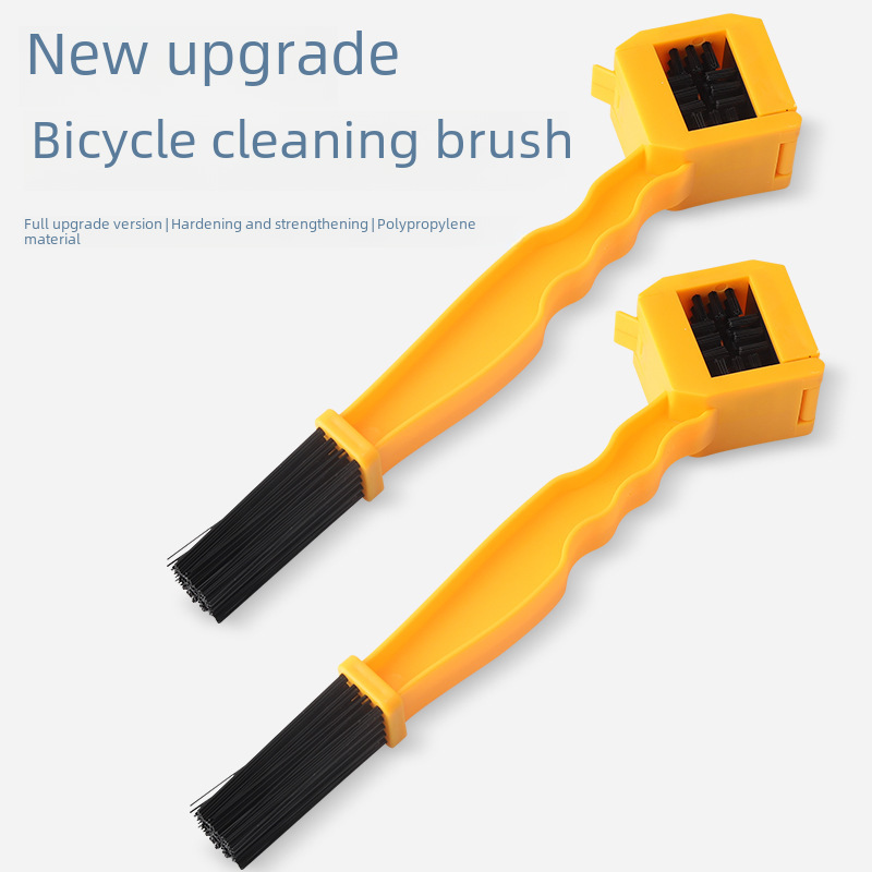 Motorcycle bicycle universal plastic chain cleaning brush three-side chain cleaning brush toothbrush tooth plate accessories