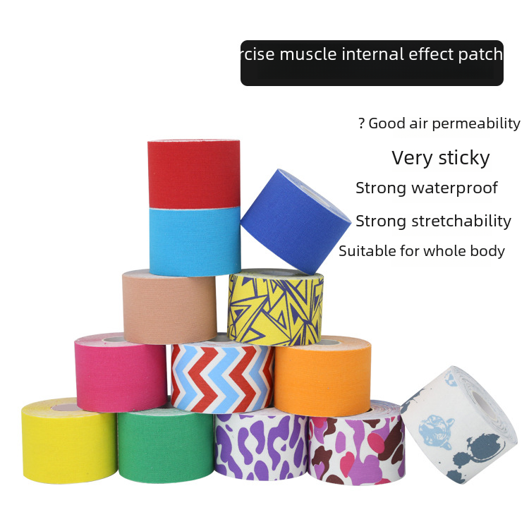 Spot Muscle Patch Muscle Effect Patch Elastic Bandage Landing Chest Patch Knee Pad Elbow Fitness Protector Sports Tape