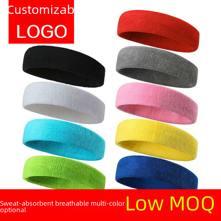 Outdoor Sports Sweat Absorbing Towel Headband Hair Band Men's and Women's Fashion Fitness Yoga Headband Headband Headband LOGO