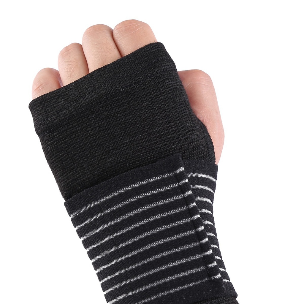 E-commerce platform thickened pressurized Palm protection sports cycling protective gloves Palm fitness elastic wrist guard