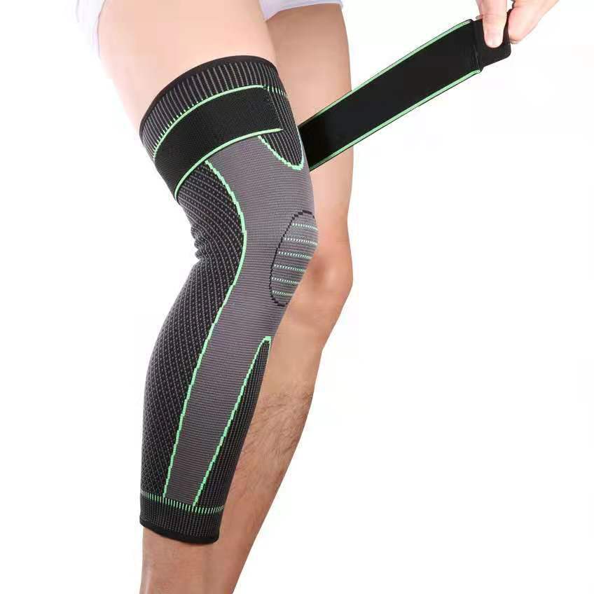 Running Sports Knee Pad Knitted Lengthened Knee Pad Long Leg Bandage Pressurized Nylon Thigh Knee Pad Riding Shoulder Socks