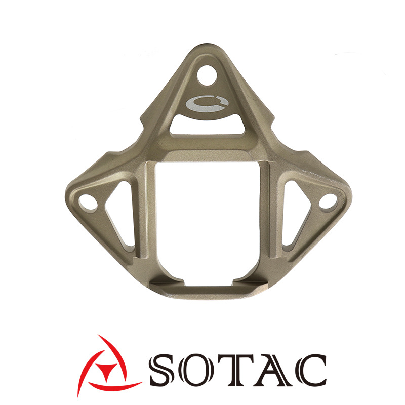 SOTAC-GEAR  头盔支架 墨鱼干护头香槟棕色挑战射击运动运动护具