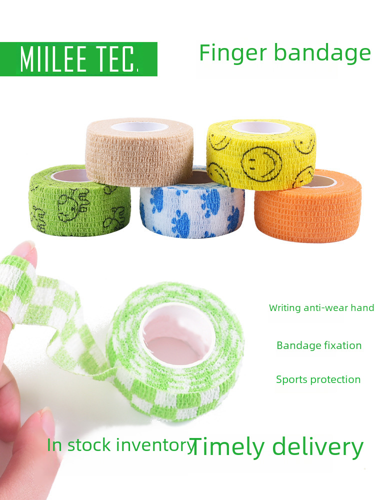 Writing anti-callus self-adhesive finger protection bandage sports tape binding pressure anti-wear hand bandage elastic tape