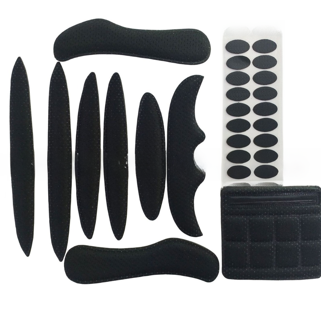 SK-202 Foam Hot Pressed Bicycle Motorcycle Riding Helmet Lining Sponge Inner Pad Chin Pad Velcro