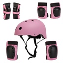 Adult Children Helmet Four Seasons Universal Removable Protectors Set Roller Skating Riding Full Set of Protectors Seven-piece Set